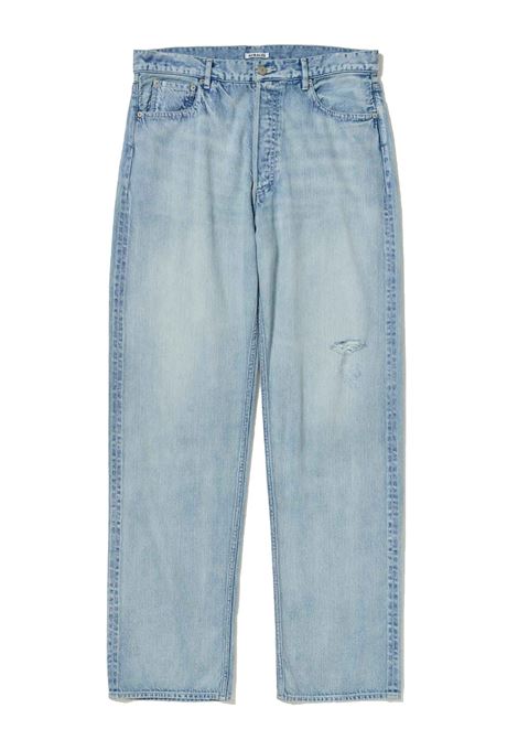jeans faded selvedge uomo indigo AURALEE | A26SP03DELIGHT INDIGO